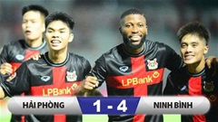 Kết quả Hải Phòng 1-4 Ninh Bình: Ngày trở về ấn tượng của HLV Chu Đình Nghiêm